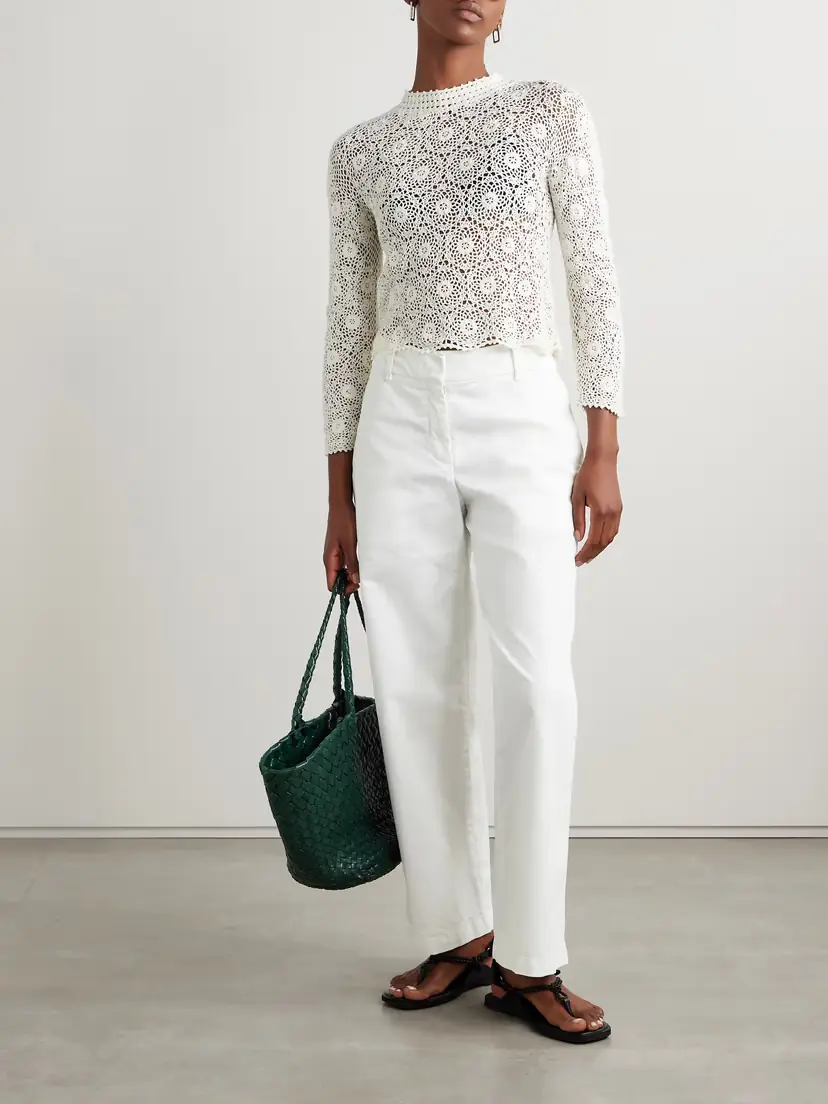 Nili Lotan Nohan Brushed Cotton-blend Twill Wide-leg Pants | Thumbnail 2 Nili Lotan Nohan Brushed Cotton-blend Twill Wide-leg Pants | Thumbnail 2