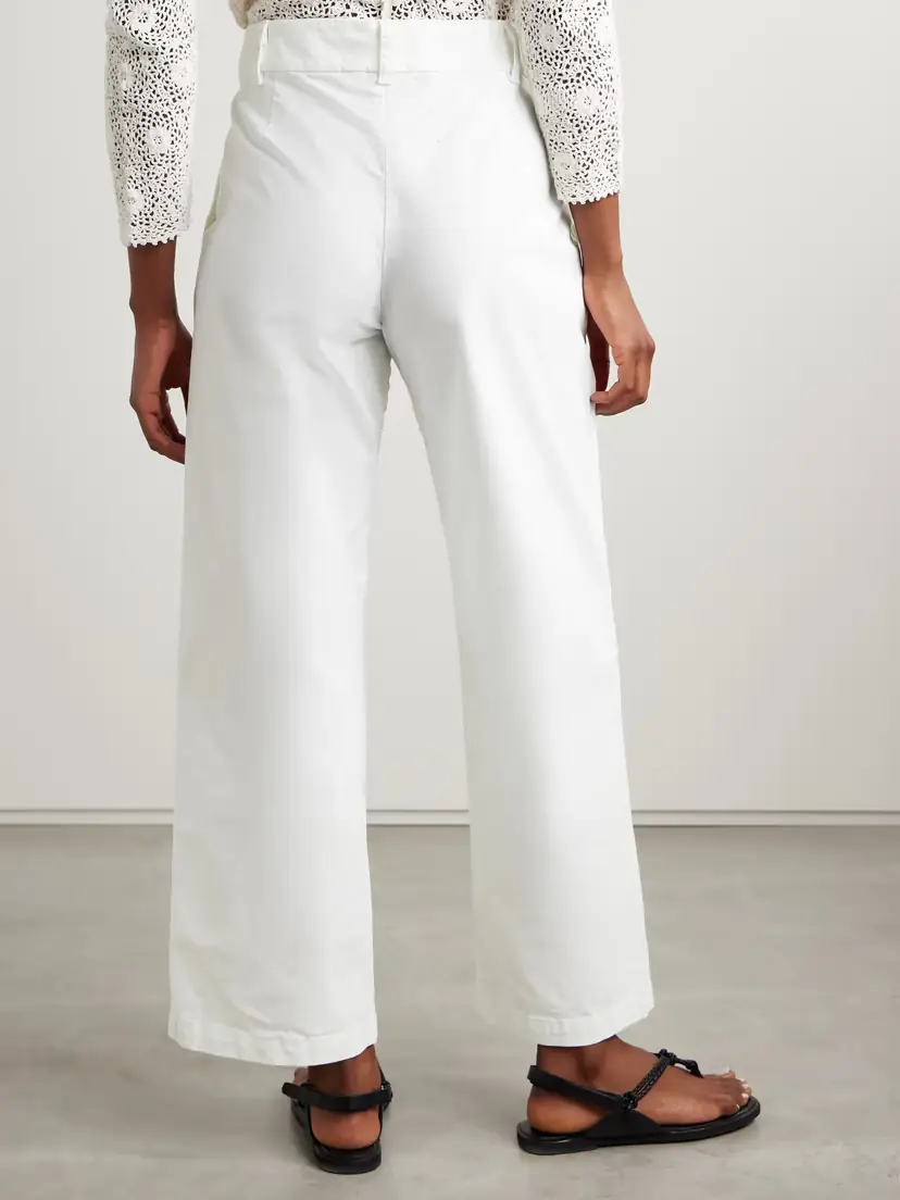 Nili Lotan Nohan Brushed Cotton-blend Twill Wide-leg Pants | Thumbnail 3 Nili Lotan Nohan Brushed Cotton-blend Twill Wide-leg Pants | Thumbnail 3