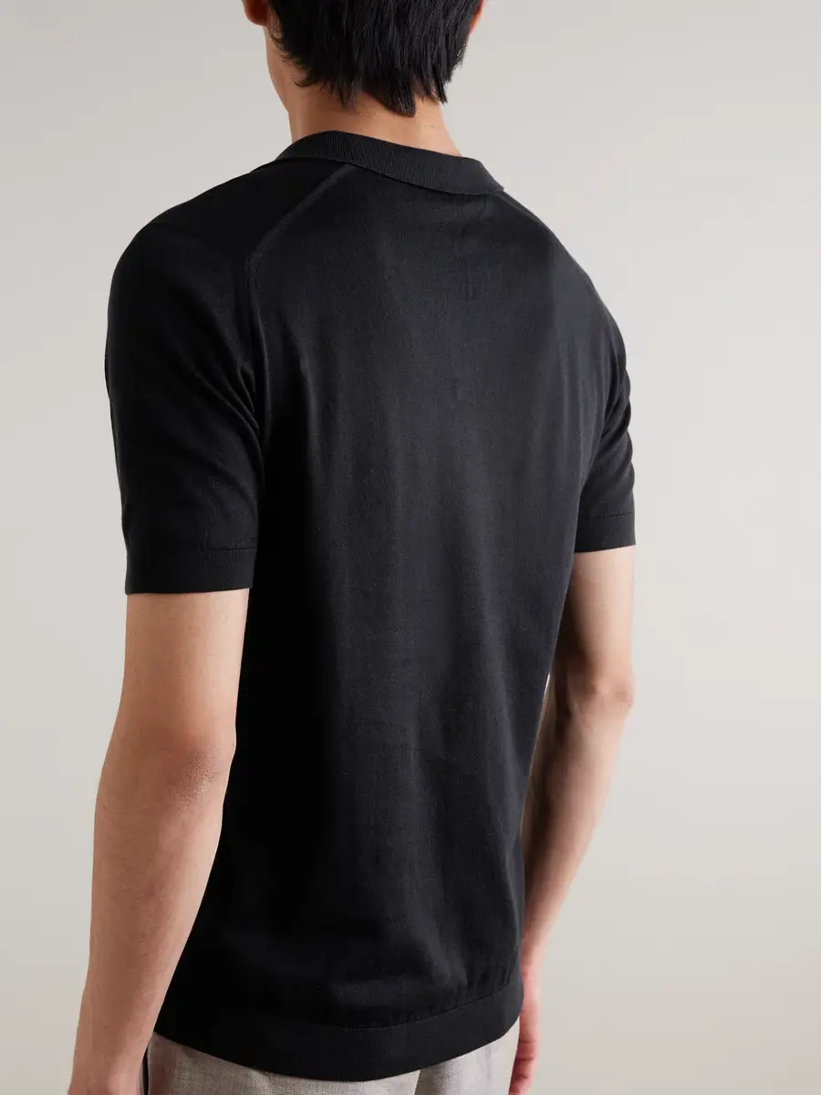 John Smedley Noah Sea Island Cotton Polo Shirt - Men | Thumbnail 4 John Smedley Noah Sea Island Cotton Polo Shirt - Men | Thumbnail 4