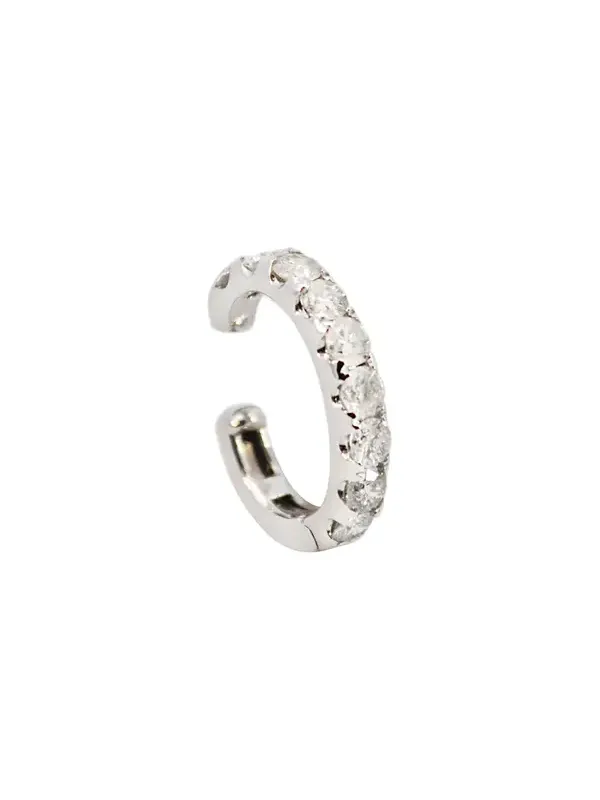 0.92ct Diamond 18K Gold Three Stones Earcuff 0.92ct Diamond 18K Gold Three Stones Earcuff