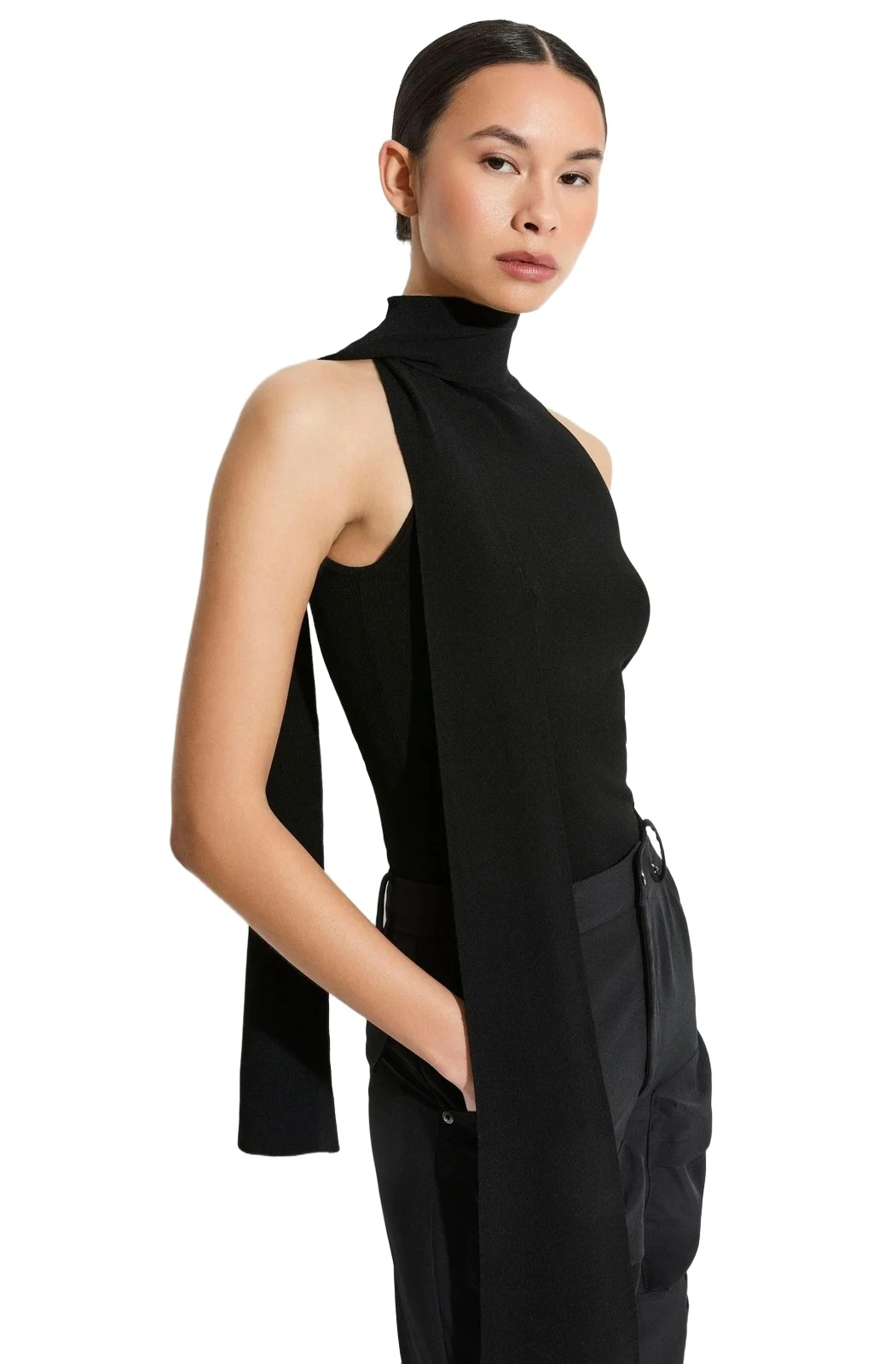 Lapointe Matte Viscose Halterneck Top