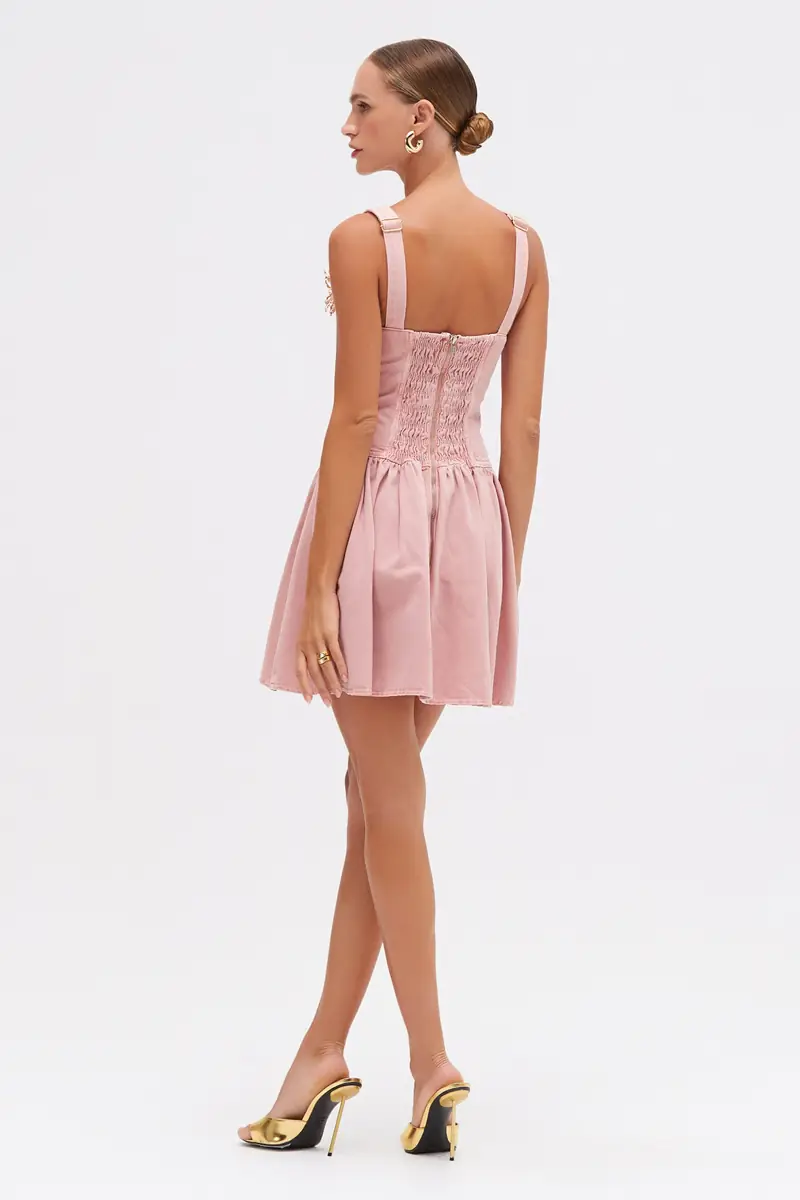 PatBo PINK DENIM MINI DRESS | Thumbnail 6 PatBo PINK DENIM MINI DRESS | Thumbnail 6