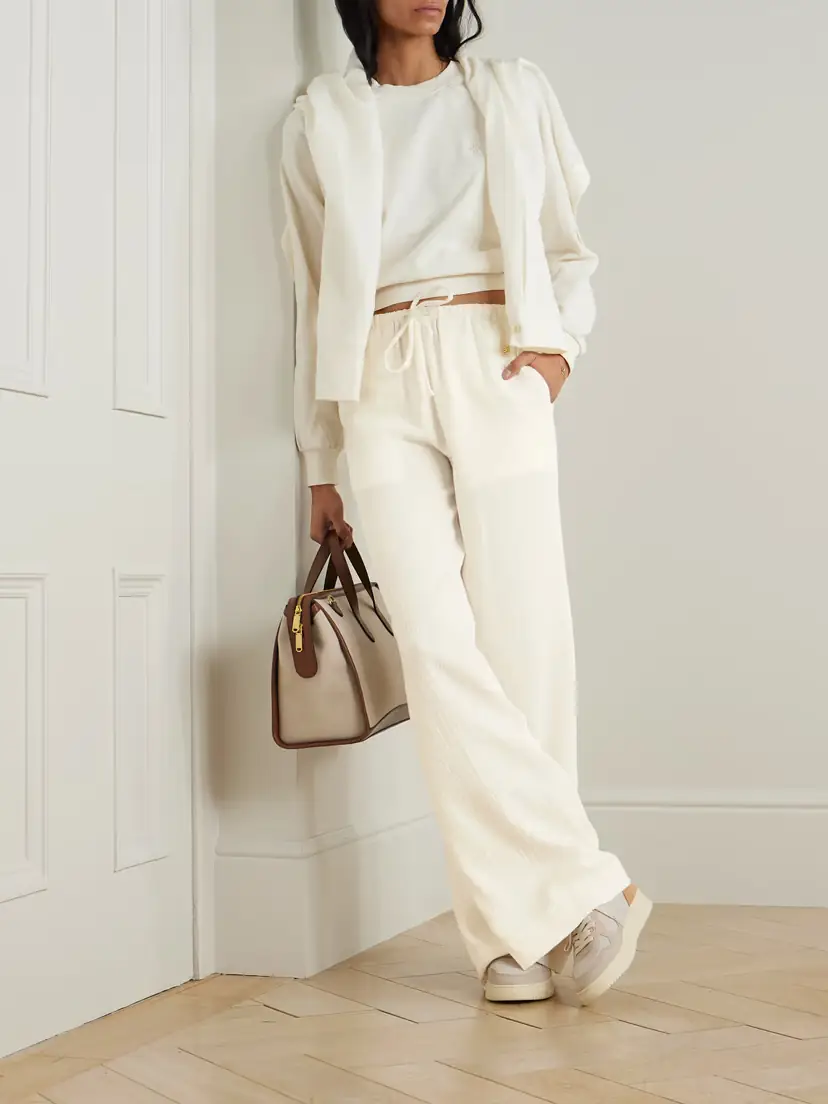 ÉTERNE Brody Embellished Cotton-gauze Straight-leg Pants | Thumbnail 2 ÉTERNE Brody Embellished Cotton-gauze Straight-leg Pants | Thumbnail 2