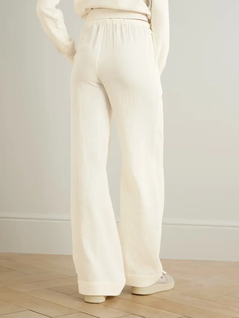 ÉTERNE Brody Embellished Cotton-gauze Straight-leg Pants | Thumbnail 3 ÉTERNE Brody Embellished Cotton-gauze Straight-leg Pants | Thumbnail 3