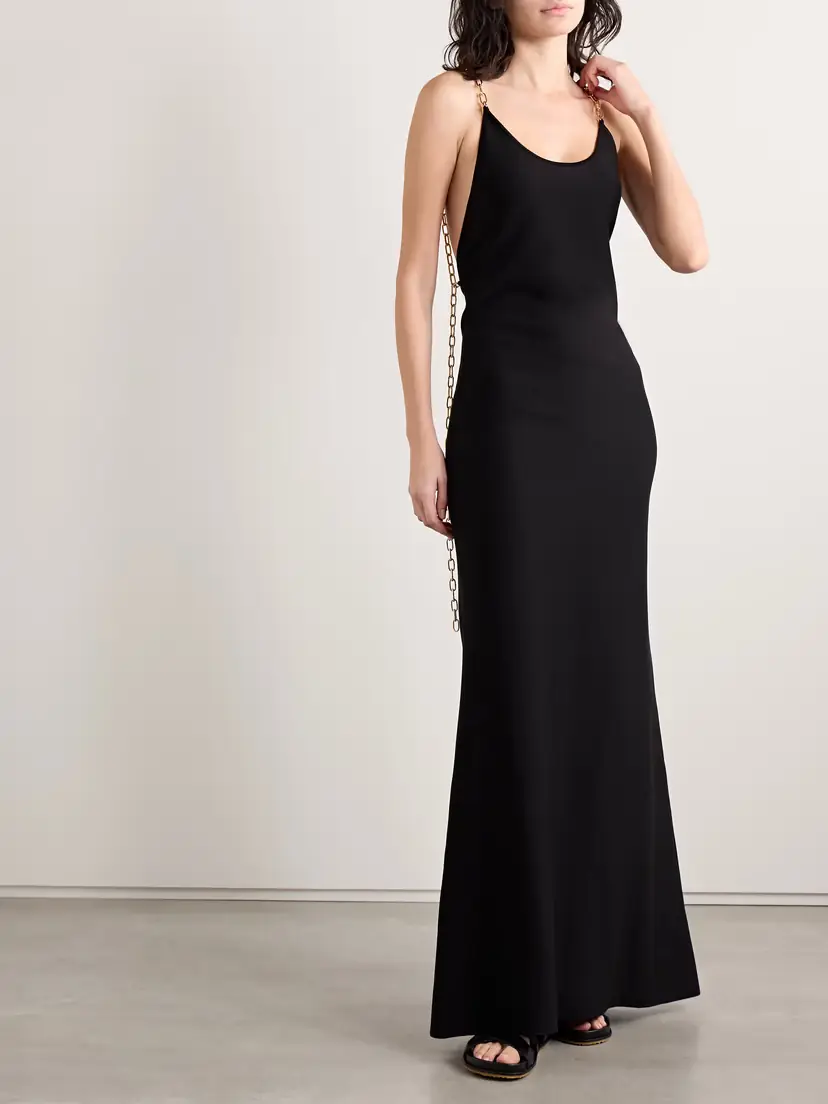 Gabriela Hearst Adeona Embellished Silk Maxi Dress | Thumbnail 3