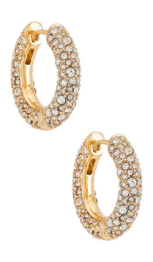 BaubleBar Carina Huggie Hoops | Image 1 BaubleBar Carina Huggie Hoops | Image 1