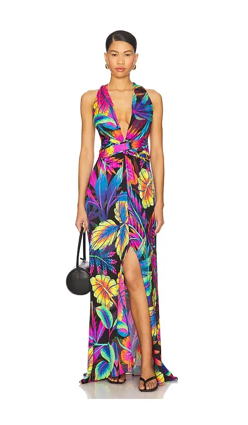 Luli Fama Neon Nights Maxi Dress | Image 1 Luli Fama Neon Nights Maxi Dress | Image 1