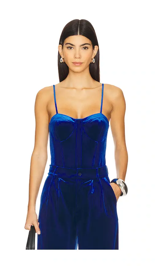 Karina Grimaldi Veronica Velvet Bodysuit