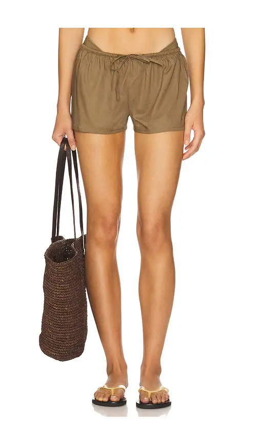 Montce Low-Rise Drawstring Shorts | Image 1 Montce Low-Rise Drawstring Shorts | Image 1