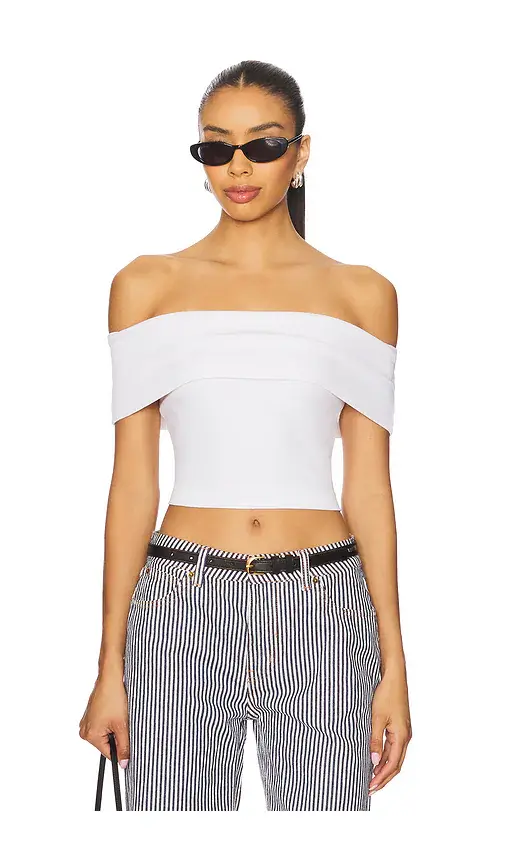 LA Made Don't Think Twice Off Shoulder Top