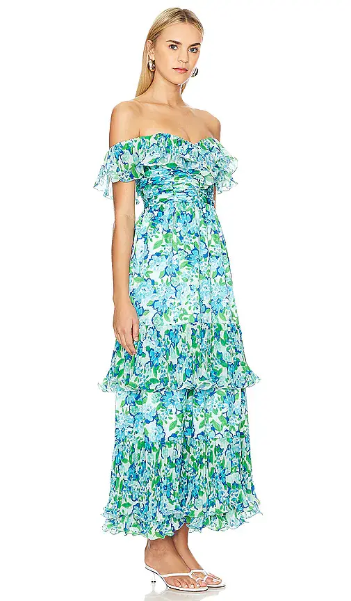 Amur Pia Pleated Midi Dress | Thumbnail 2