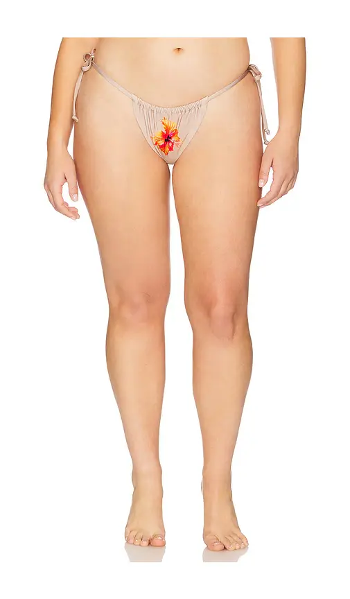 GOOD AMERICAN Satin Tiny Ties Bikini Bottom | Thumbnail 2