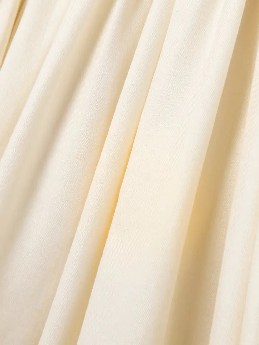 Gabriela Hearst Sirona Paneled Gathered Wool, Silk And Linen-blend Twill And Silk-jersey Maxi Dress | Thumbnail 4 Gabriela Hearst Sirona Paneled Gathered Wool, Silk And Linen-blend Twill And Silk-jersey Maxi Dress | Thumbnail 4