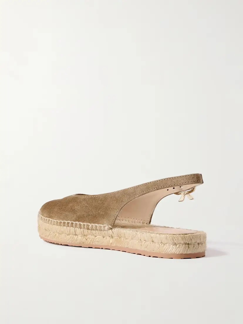 Gianvito Rossi Paz Suede Slingback Espadrilles | Thumbnail 3