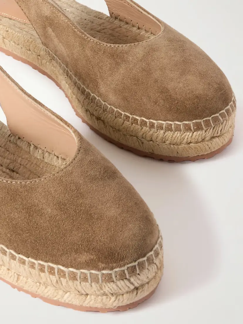 Gianvito Rossi Paz Suede Slingback Espadrilles | Thumbnail 4