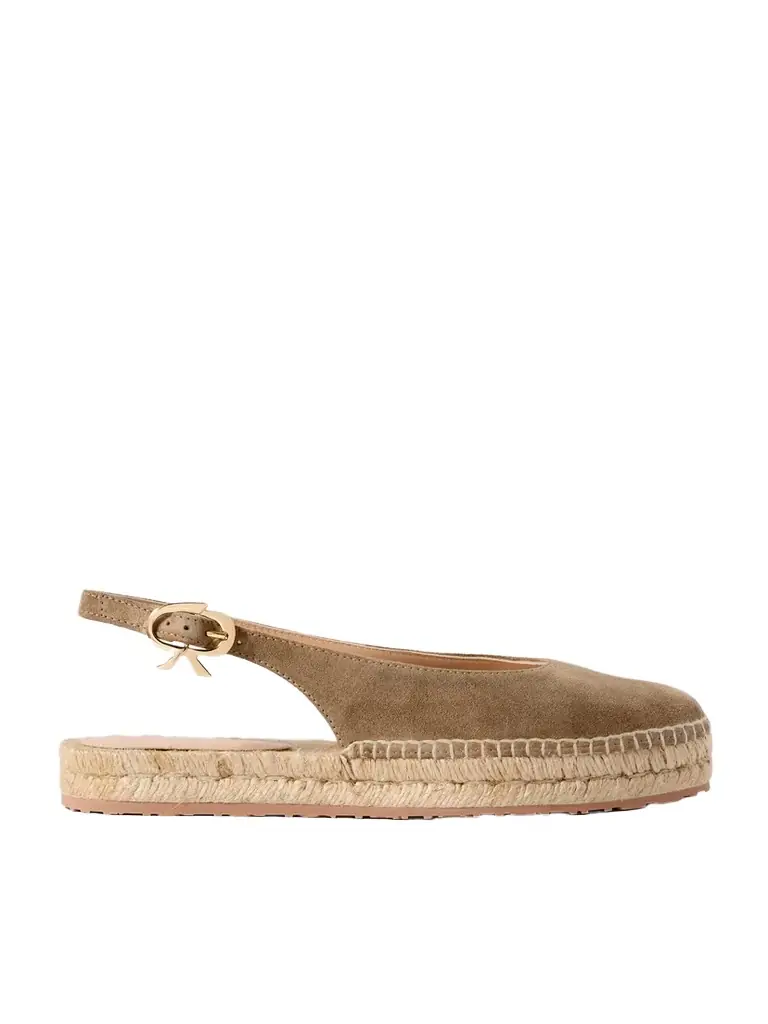 Gianvito Rossi Paz Suede Slingback Espadrilles | Image 1 Gianvito Rossi Paz Suede Slingback Espadrilles | Image 1