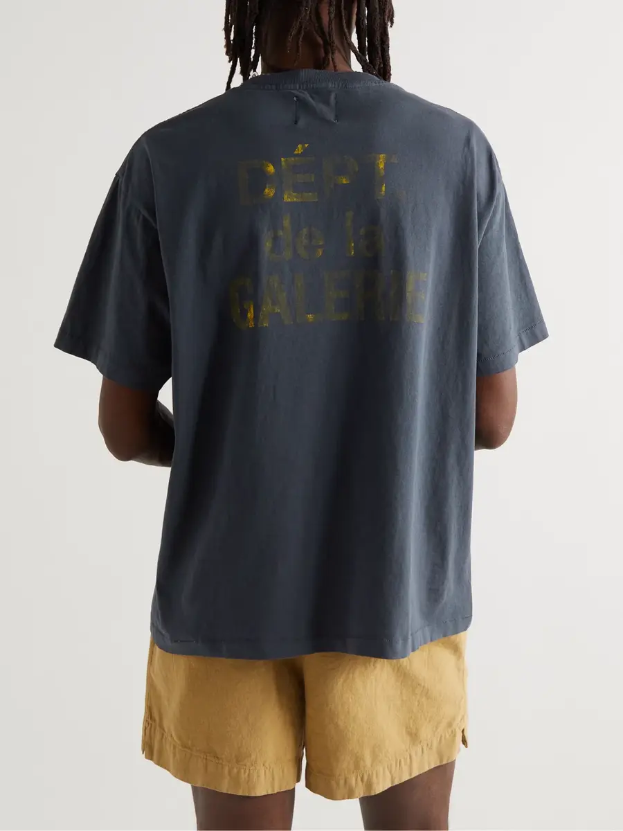Gallery Dept. Logo-Print Cotton-Jersey T-Shirt - Men | Thumbnail 3 Gallery Dept. Logo-Print Cotton-Jersey T-Shirt - Men | Thumbnail 3