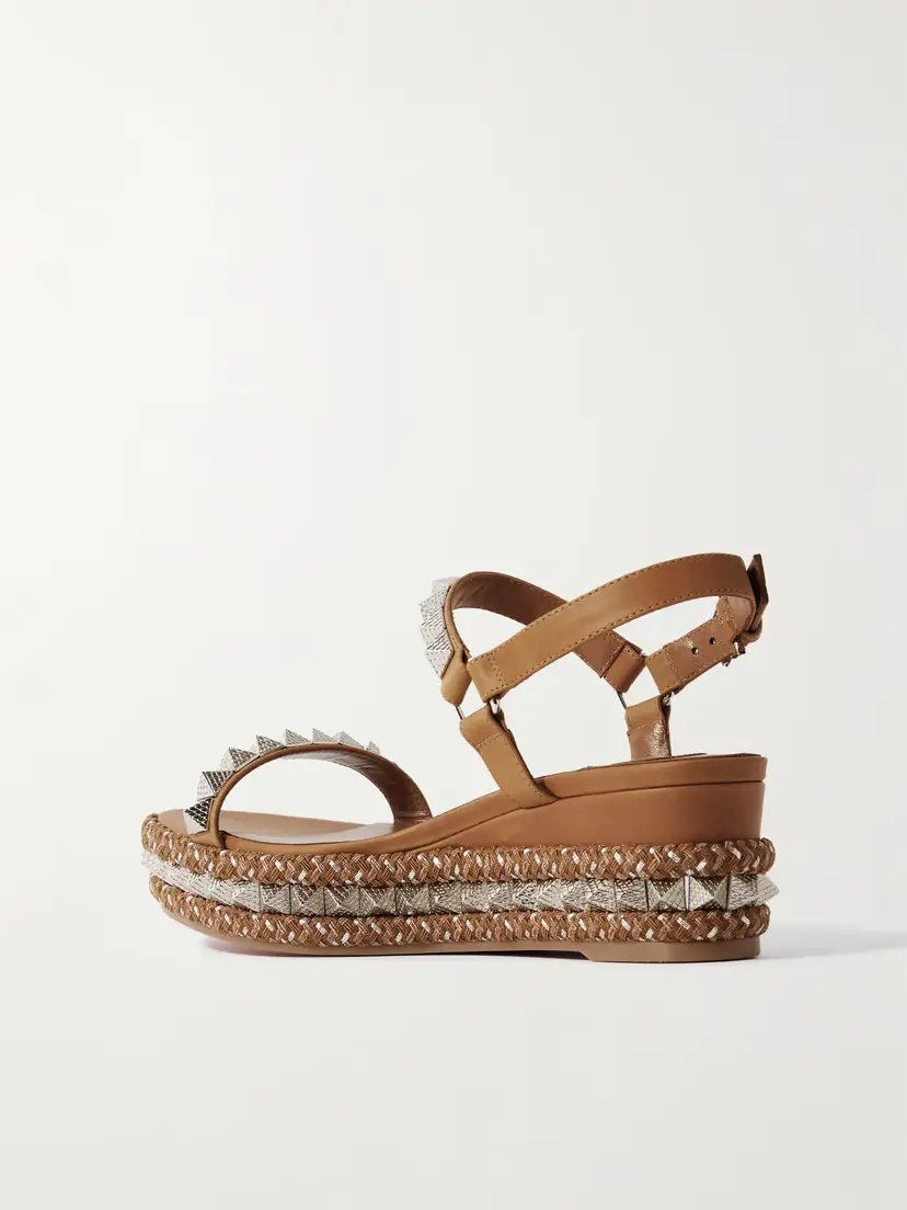 Christian Louboutin Pyraclou 60 Studded Leather Platform Sandals | Thumbnail 3 Christian Louboutin Pyraclou 60 Studded Leather Platform Sandals | Thumbnail 3