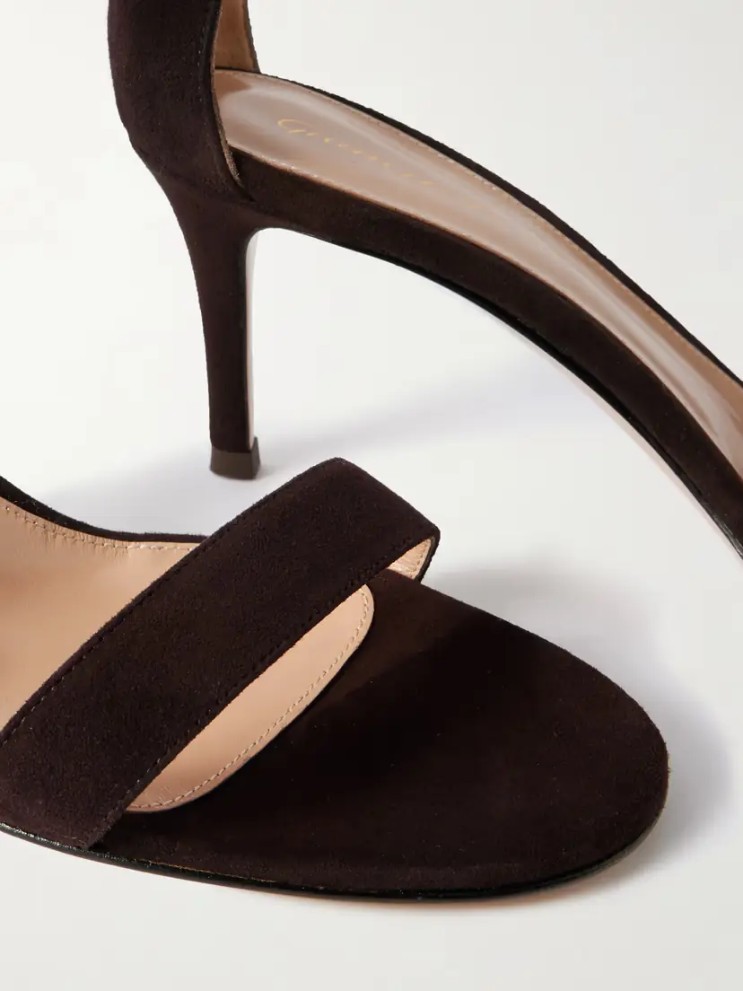 Gianvito Rossi Portofino 70 Suede Sandals | Thumbnail 4 Gianvito Rossi Portofino 70 Suede Sandals | Thumbnail 4