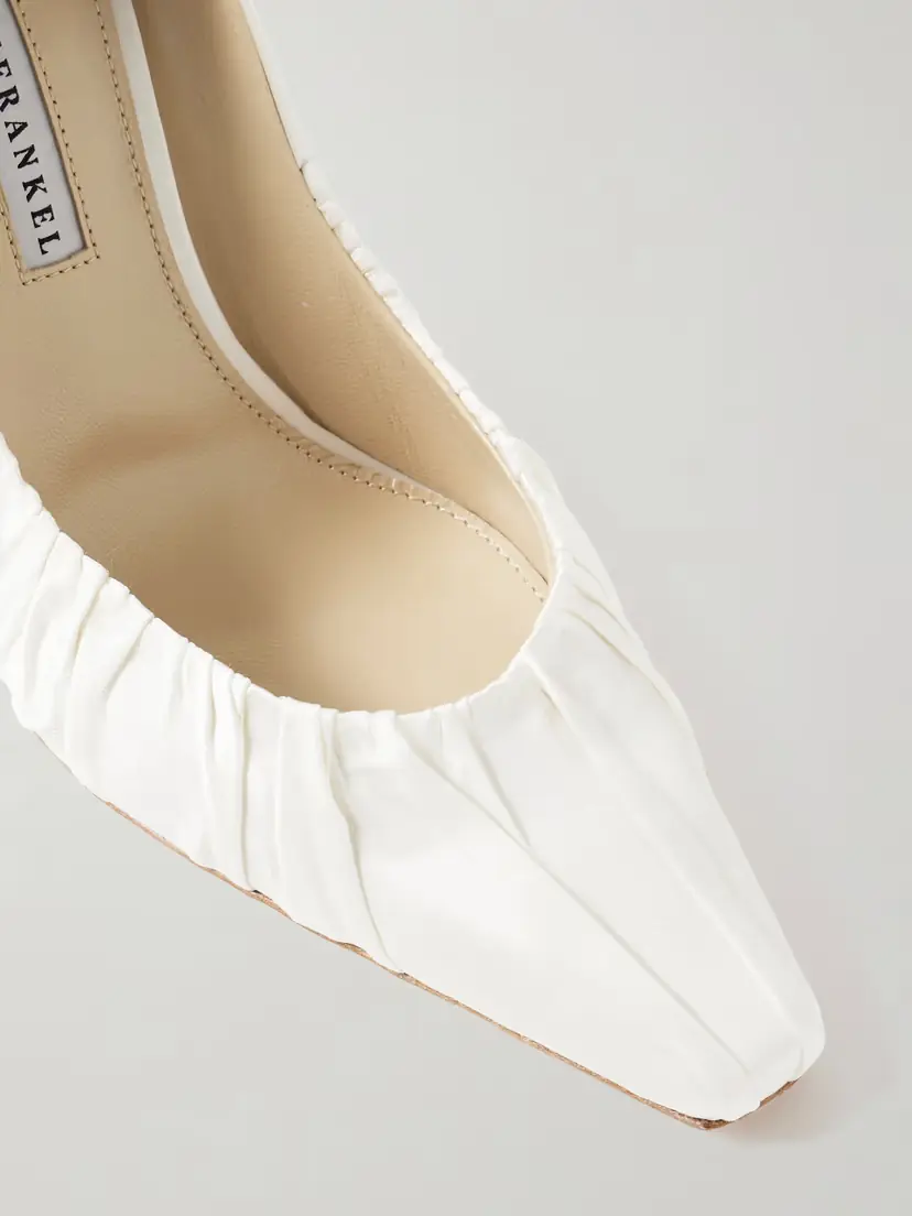 Danielle Frankel Nala Ruched Satin Pumps | Thumbnail 4 Danielle Frankel Nala Ruched Satin Pumps | Thumbnail 4
