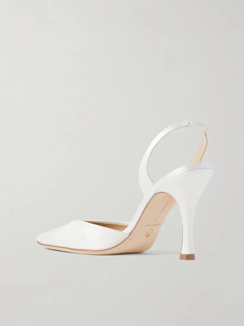 Danielle Frankel Hannah Satin Slingback Pumps | Thumbnail 3 Danielle Frankel Hannah Satin Slingback Pumps | Thumbnail 3