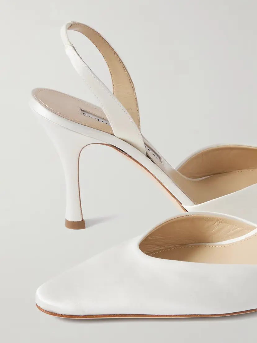 Danielle Frankel Hannah Satin Slingback Pumps | Thumbnail 4 Danielle Frankel Hannah Satin Slingback Pumps | Thumbnail 4