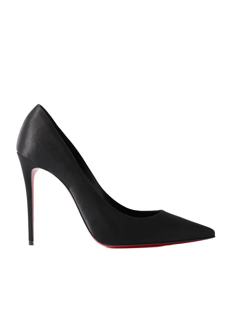 Christian Louboutin Classic Kate 100 Satin-crepe Pumps | Image 1 Christian Louboutin Classic Kate 100 Satin-crepe Pumps | Image 1