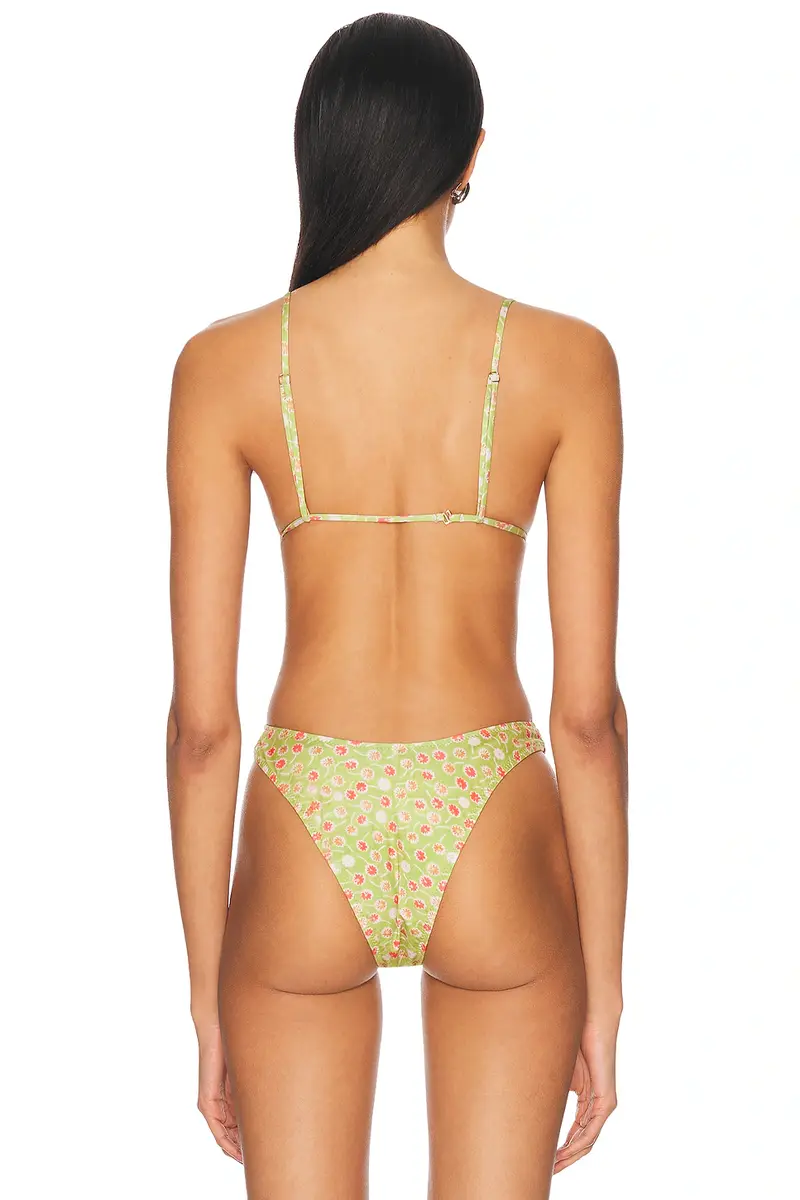 Heavy Manners Triangle Front Tie Bikini Top | Thumbnail 3