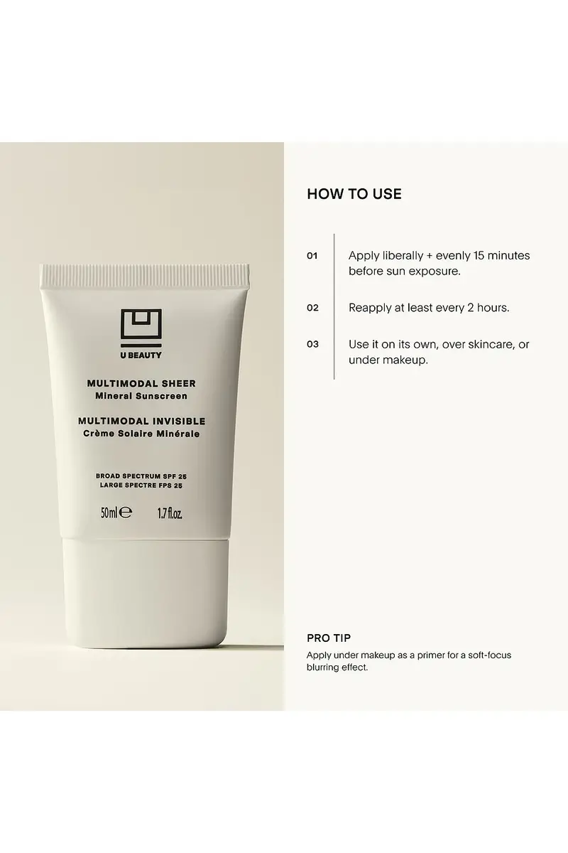 U BEAUTY Multimodal Sheer Mineral SPF 25 | Thumbnail 7 U BEAUTY Multimodal Sheer Mineral SPF 25 | Thumbnail 7