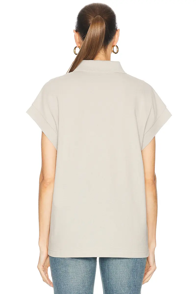 Saint Laurent Short Sleeve Polo Top | Thumbnail 3 Saint Laurent Short Sleeve Polo Top | Thumbnail 3