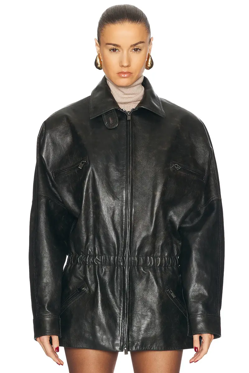Magda Butrym Leather Jacket | Thumbnail 2 Magda Butrym Leather Jacket | Thumbnail 2