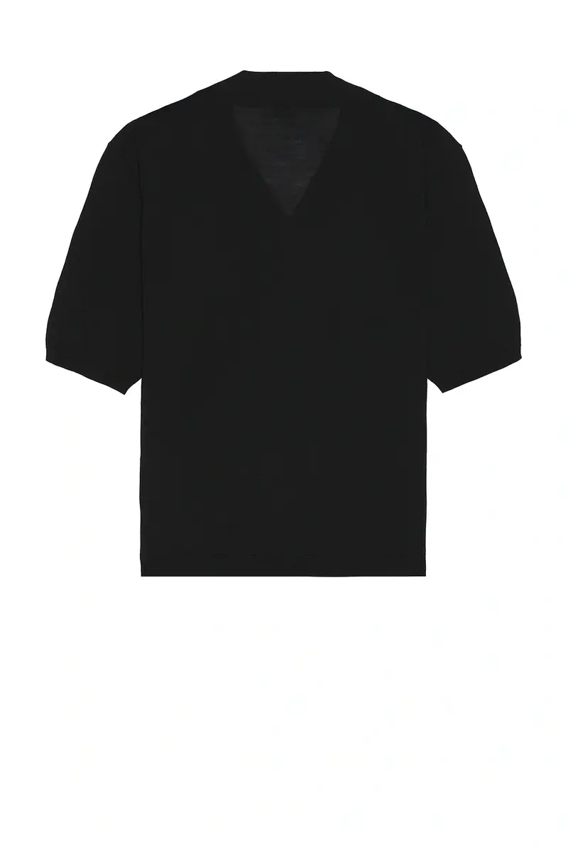 Saint Laurent Short Sleeve Polo Sweater | Thumbnail 2 Saint Laurent Short Sleeve Polo Sweater | Thumbnail 2