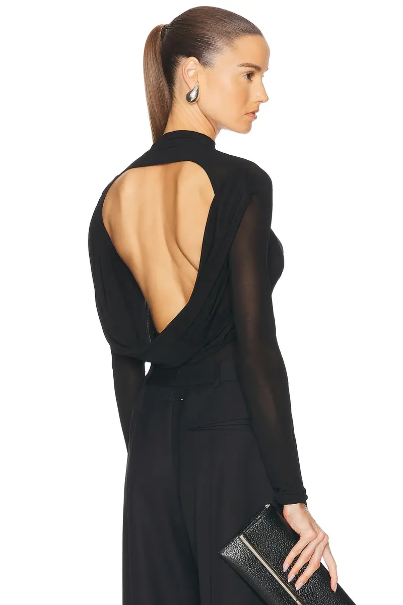 Jean Paul Gaultier Backless Long Sleeve Top | Image 1 Jean Paul Gaultier Backless Long Sleeve Top | Image 1