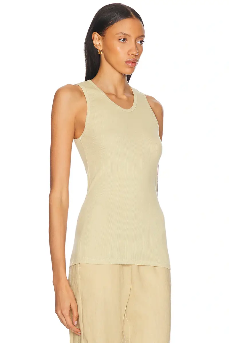 ENZA COSTA Cotton Rib Scoop Tank Top | Thumbnail 2 ENZA COSTA Cotton Rib Scoop Tank Top | Thumbnail 2