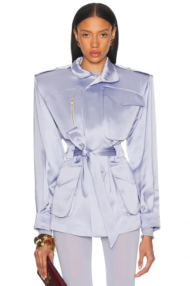 Alexandre Vauthier Satin Tailoring Jacket | Image 1 Alexandre Vauthier Satin Tailoring Jacket | Image 1