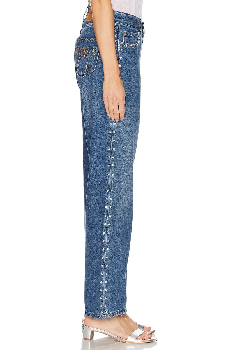 Sandy Liang Updo Straight Leg Jeans | Thumbnail 3 Sandy Liang Updo Straight Leg Jeans | Thumbnail 3