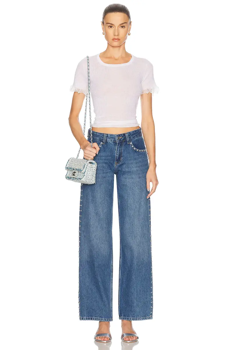 Sandy Liang Updo Straight Leg Jeans | Thumbnail 5 Sandy Liang Updo Straight Leg Jeans | Thumbnail 5