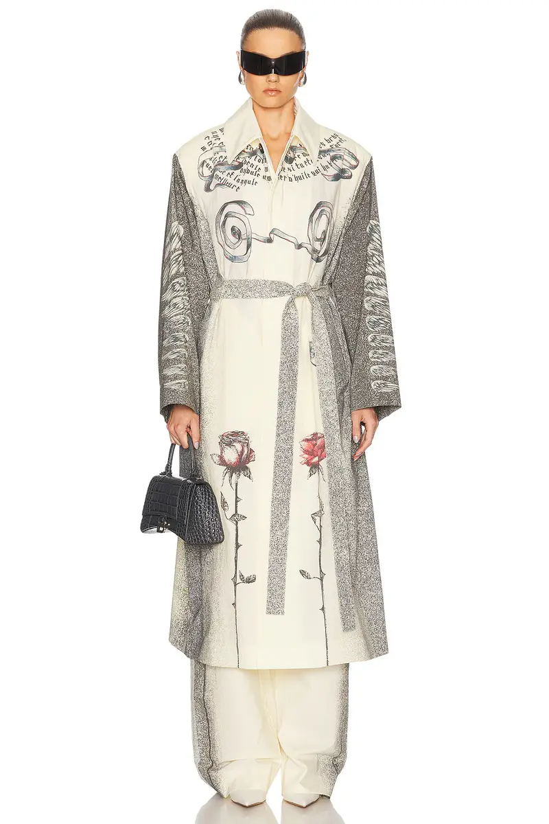 Jean Paul Gaultier Tattoo Trench Coat | Image 1 Jean Paul Gaultier Tattoo Trench Coat | Image 1