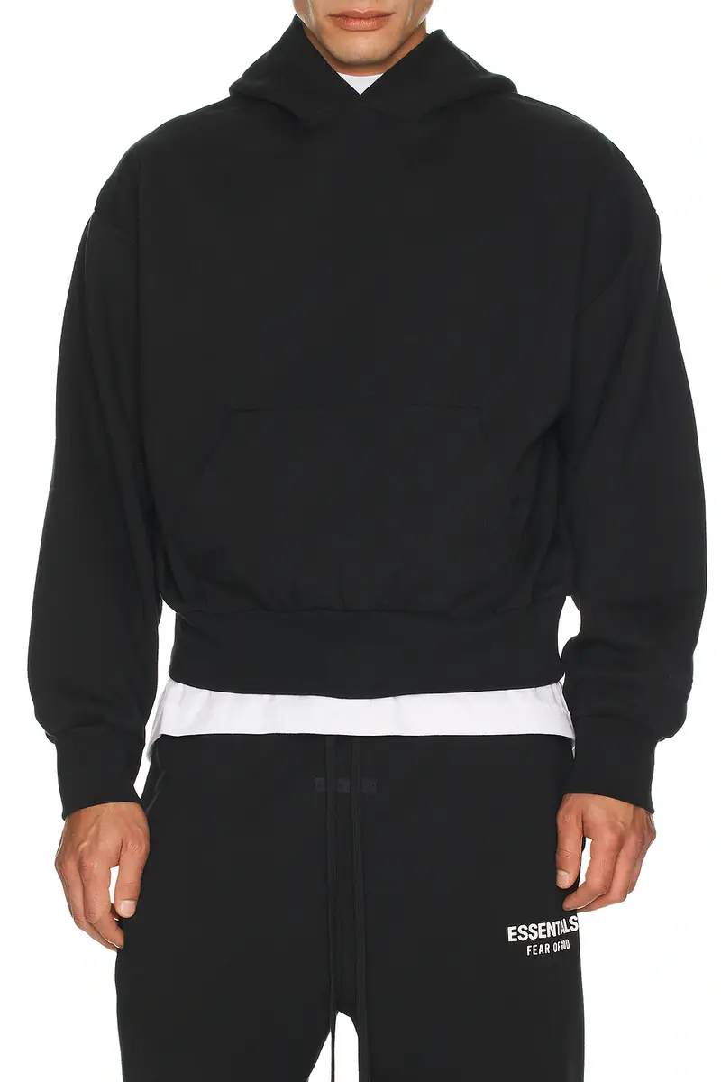 Fear of God ESSENTIALS Classic Fit Fleece Hoodie | Image 1 Fear of God ESSENTIALS Classic Fit Fleece Hoodie | Image 1