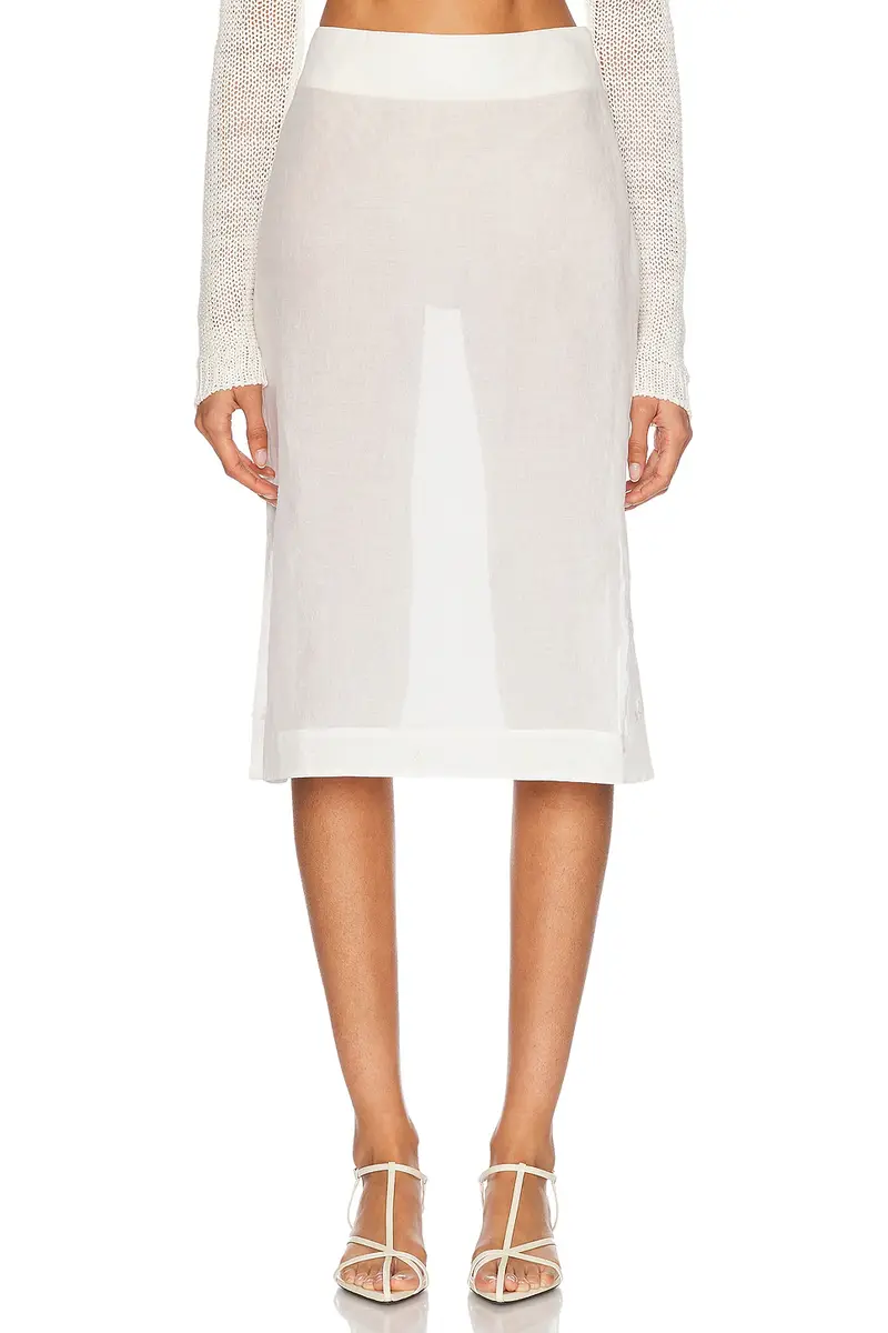 RÓHE Embroidered Organza Skirt