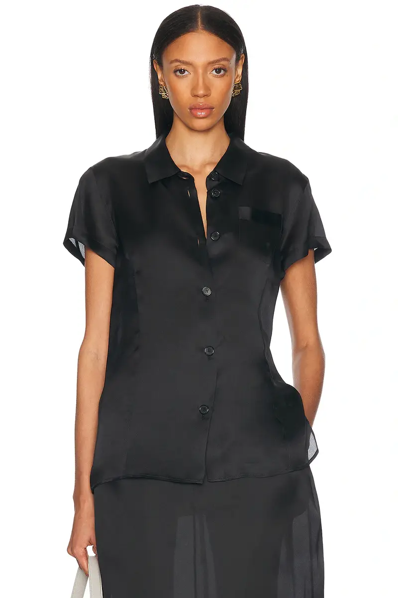 KHAITE Keefe Satin Top | Image 1 KHAITE Keefe Satin Top | Image 1