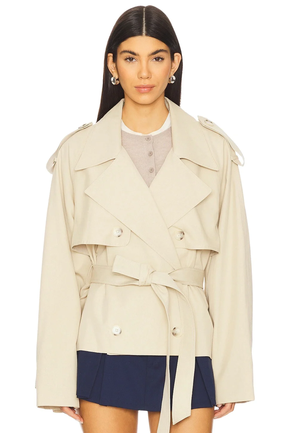 Elodie the Label Eleanor Cropped Trench Coat