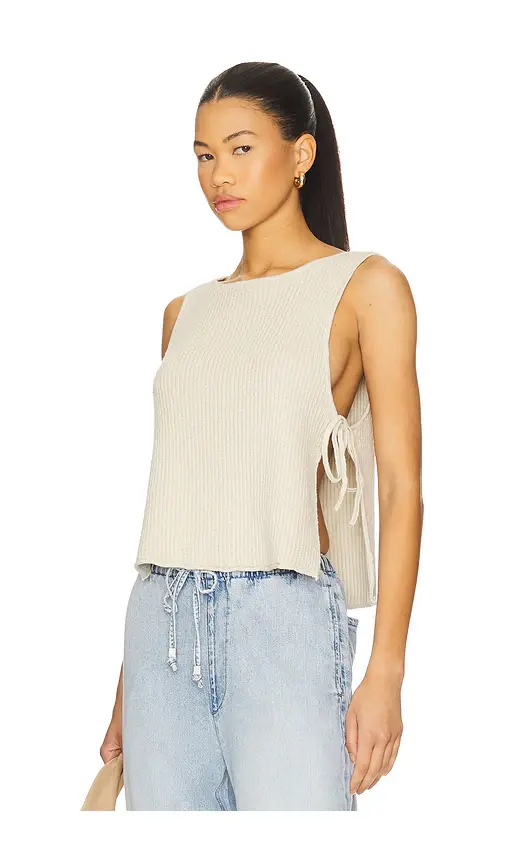 Free People x free-est Lizzie Sweater Top In Summer Sand | Image 1 Free People x free-est Lizzie Sweater Top In Summer Sand | Image 1