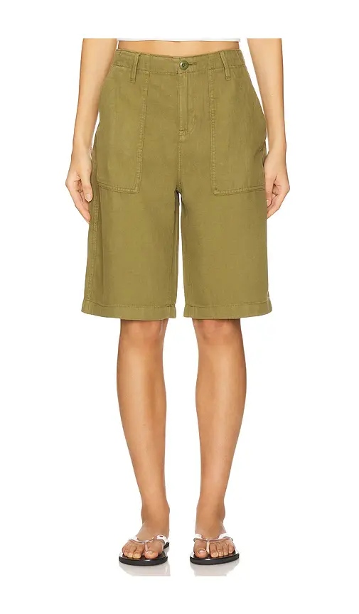 Good American Lite Linen Bermuda Short | Image 1 Good American Lite Linen Bermuda Short | Image 1