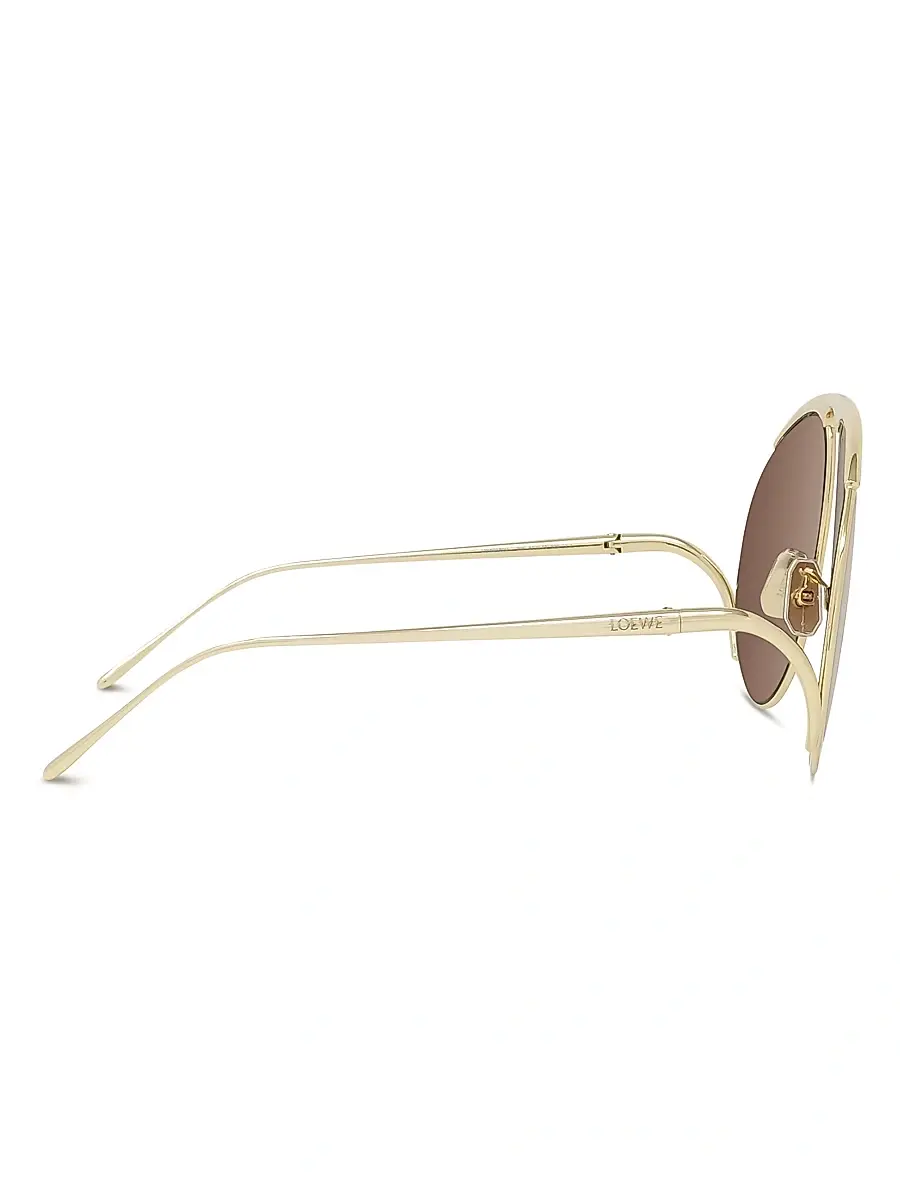 Loewe Women's Signature 61MM Pilot Sunglasses - Gold Brown | Thumbnail 7 Loewe Women's Signature 61MM Pilot Sunglasses - Gold Brown | Thumbnail 7