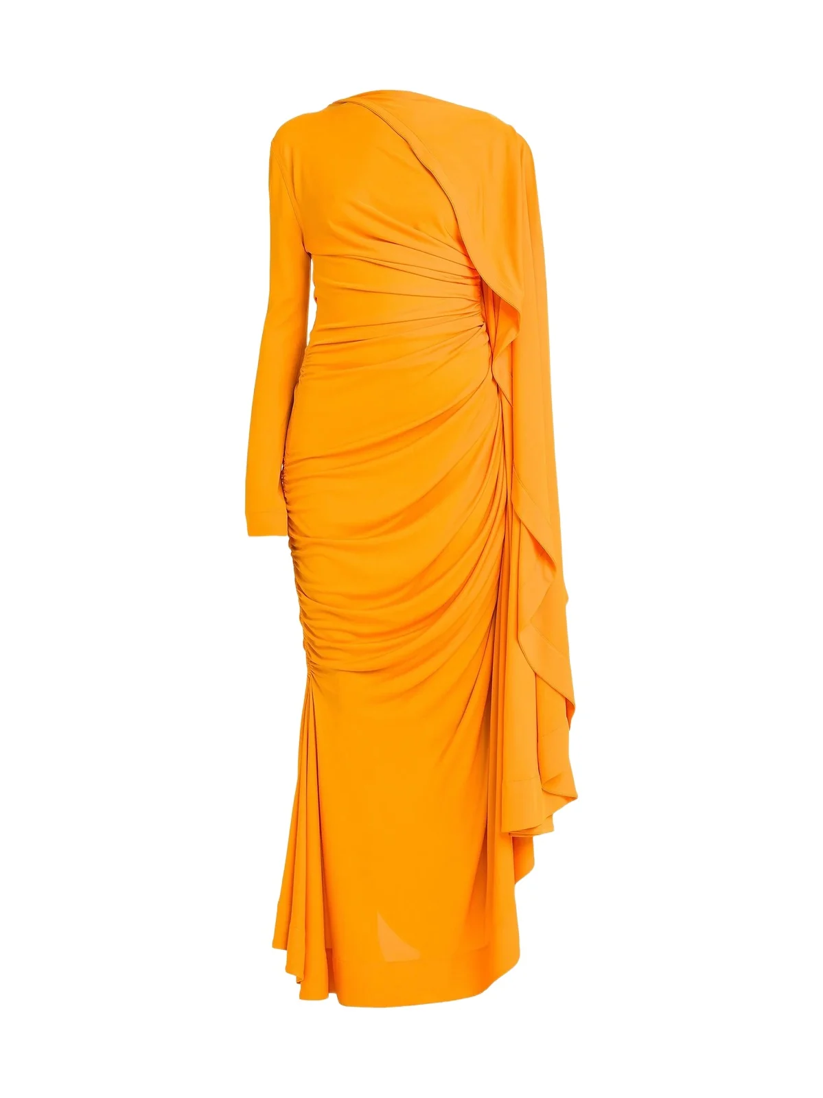 Bottega Veneta Women's Draped Cape-Sleeve Gown