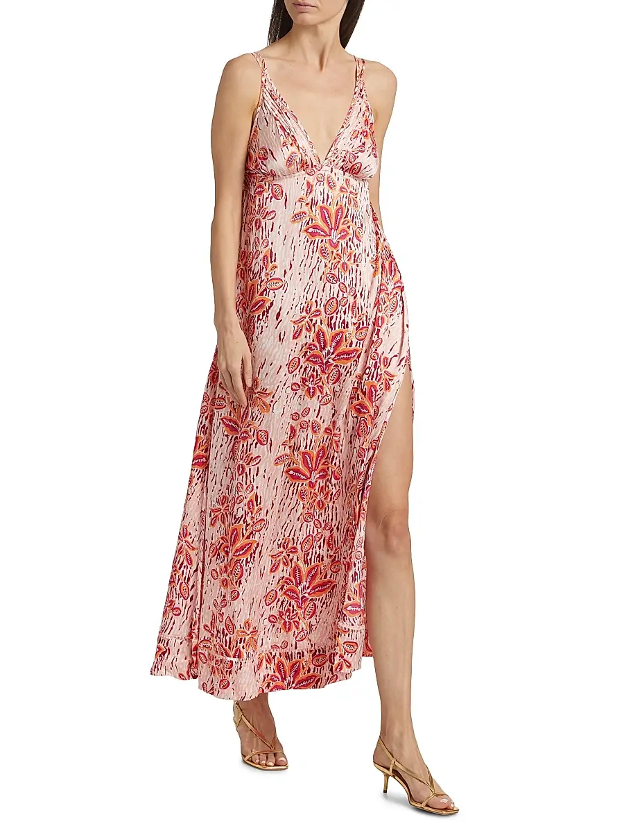 Poupette St Barth Women's Cassandra Floral Printed Maxi Dress | Thumbnail 2 Poupette St Barth Women's Cassandra Floral Printed Maxi Dress | Thumbnail 2