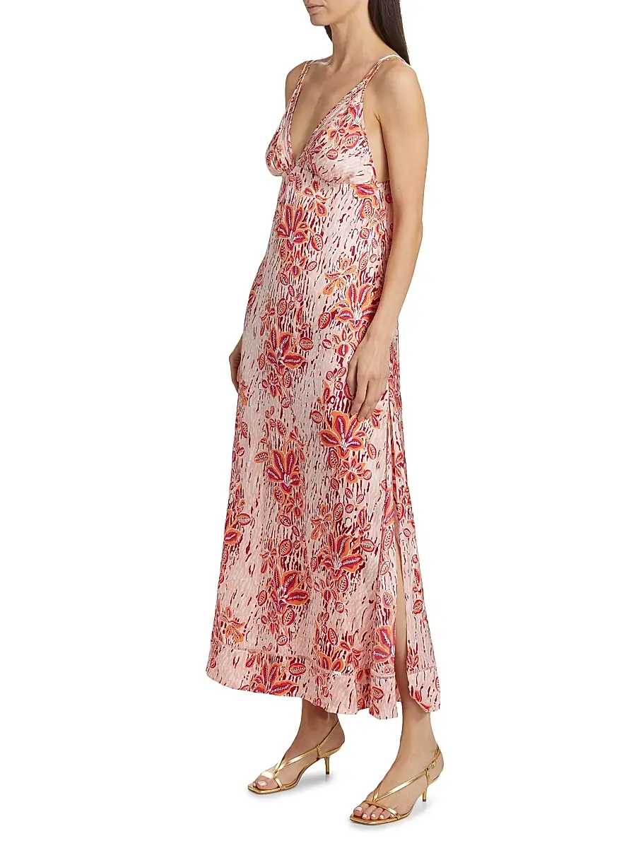 Poupette St Barth Women's Cassandra Floral Printed Maxi Dress | Thumbnail 4 Poupette St Barth Women's Cassandra Floral Printed Maxi Dress | Thumbnail 4