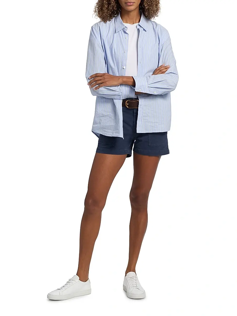 Nili Lotan Women's Utility Cotton Cargo Shorts | Thumbnail 2 Nili Lotan Women's Utility Cotton Cargo Shorts | Thumbnail 2