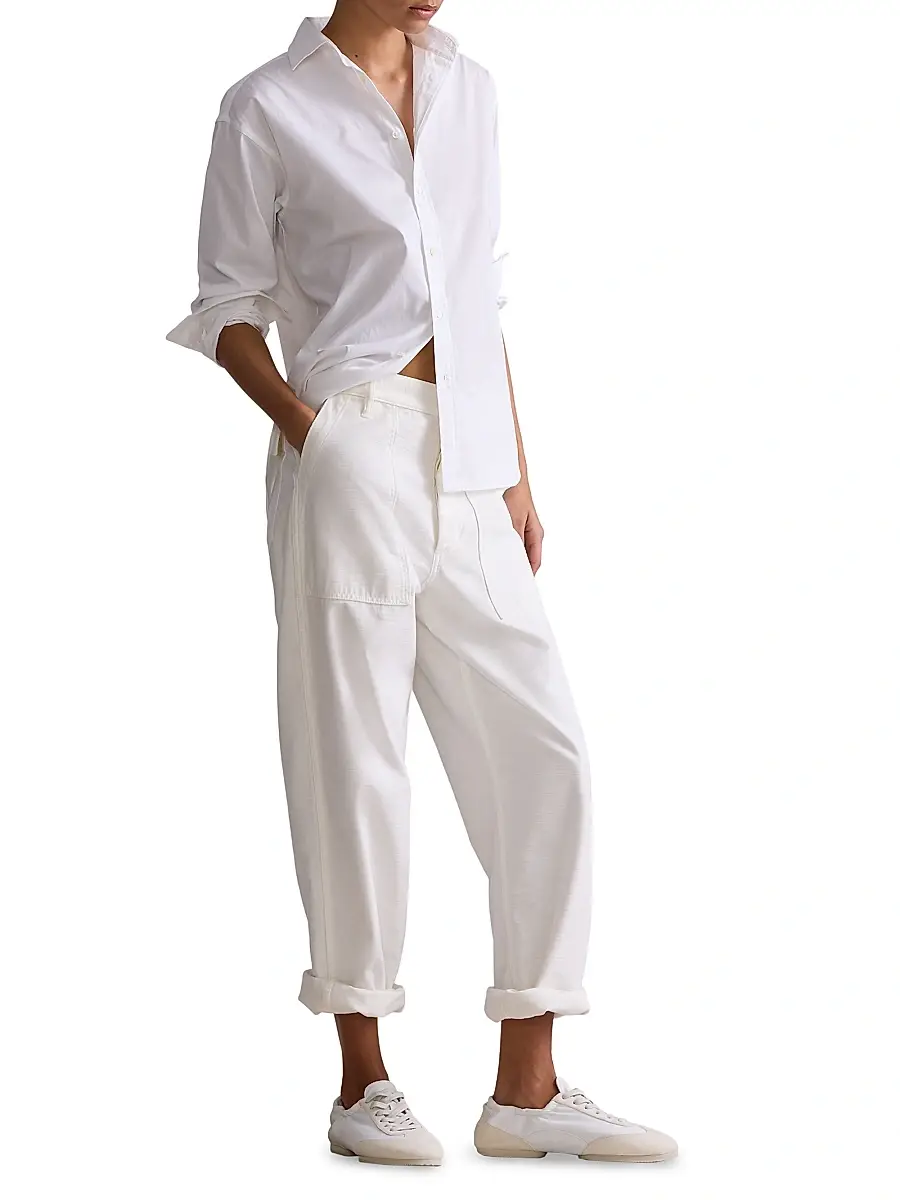 Polo Ralph Lauren Women's Relaxed Fit Cotton Shirt | Thumbnail 2 Polo Ralph Lauren Women's Relaxed Fit Cotton Shirt | Thumbnail 2